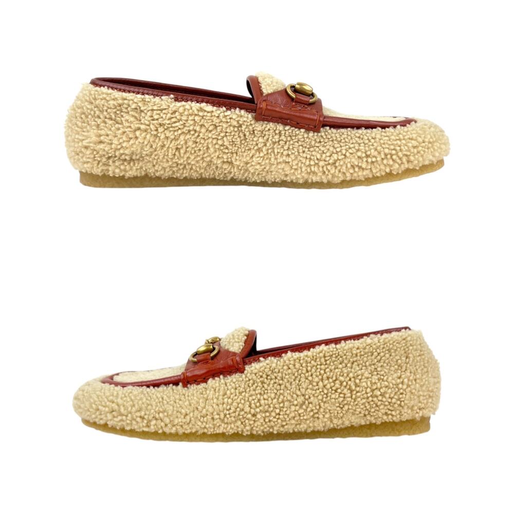 Gucci Horsebit Shearling Slippers - Picture 3 of 7